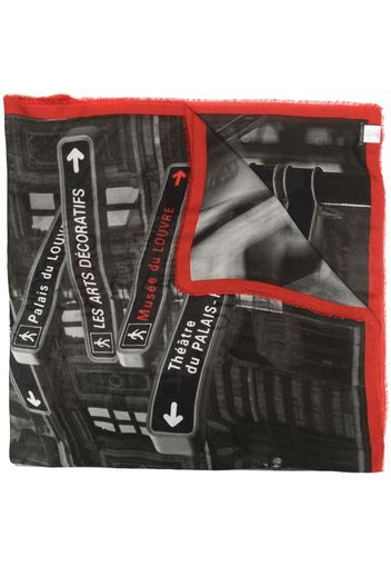 street sign scarf