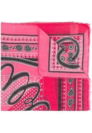 Faliero Sarti Sciarpa con stampa paisley - Rosa