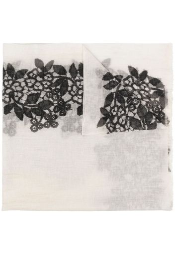 Faliero Sarti floral print scarf - Toni neutri