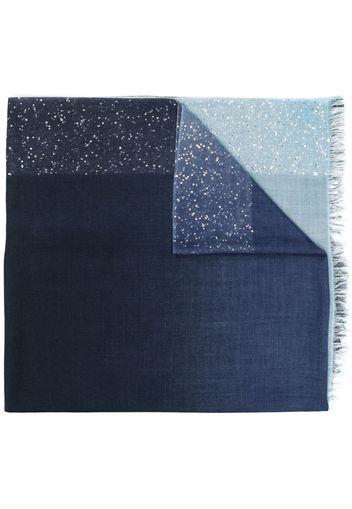 Faliero Sarti sequin-embellished scarf - Blu