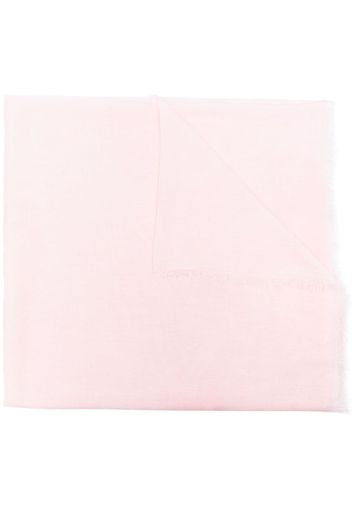 Faliero Sarti semi-sheer frayed scarf - Rosa