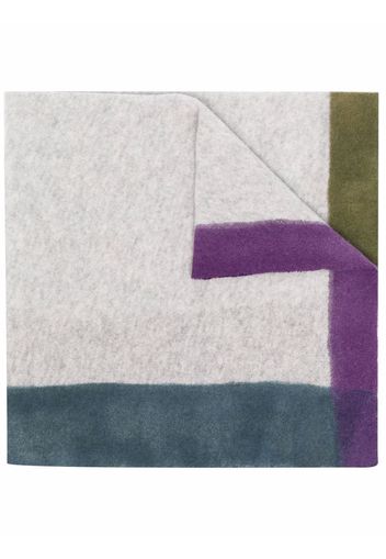 Faliero Sarti colour-block scarf - Grigio