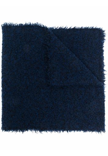 Faliero Sarti long shearling scarf - Blu