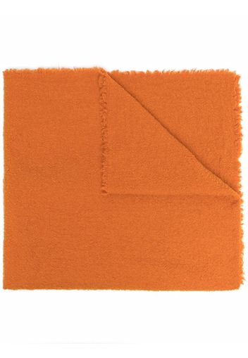 Faliero Sarti knitted frayed scarf - Arancione