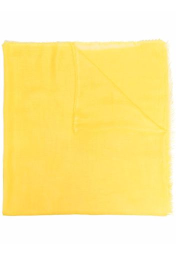 Faliero Sarti long fringed-edge scarf - Giallo