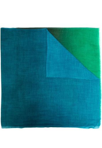 Faliero Sarti gradient-effect wool scarf - Blu