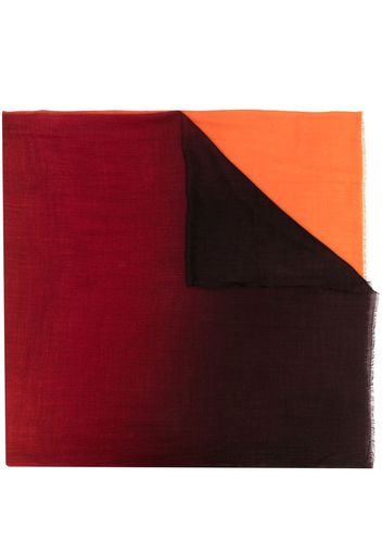 Faliero Sarti gradient-effect wool scarf - Arancione