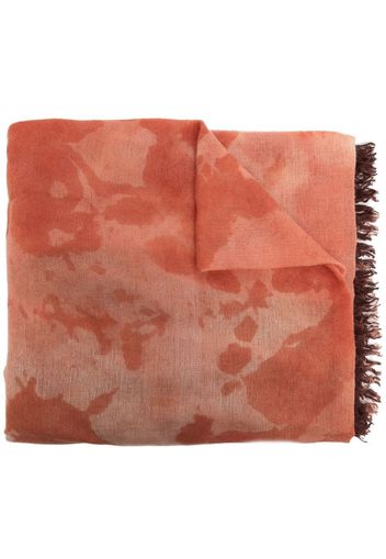 Faliero Sarti abstract-pattern virgin-wool scarf - Arancione