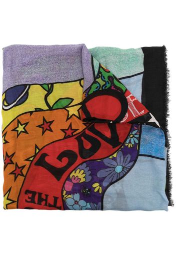 Faliero Sarti graphic-print scarf - Multicolore