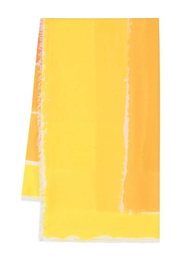 Faliero Sarti gradient effect scarf - Giallo