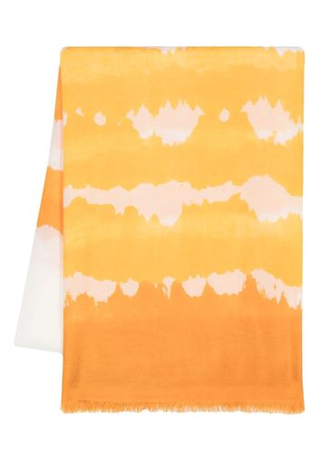 Faliero Sarti gradient silk-modal scarf - Giallo