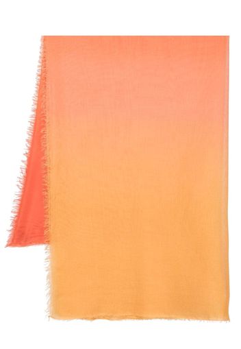 Faliero Sarti Sciarpa bicolore con effetto sfumato - Arancione