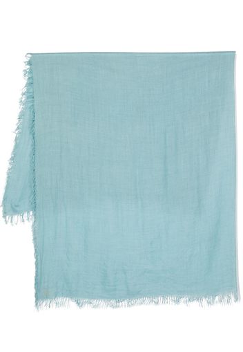 Faliero Sarti wraparound style cashmere-blend scarf - Blu