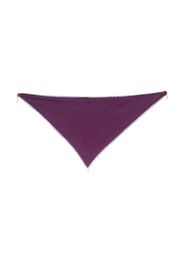 Faliero Sarti contrasting-trim cashmere scarf - Viola