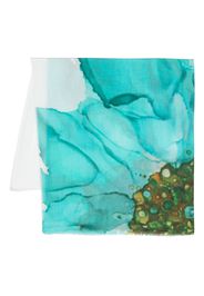 Faliero Sarti Tiffany watercolour floral-print scarf - Blu