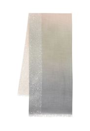 Faliero Sarti Dania sequin-embellished gradient scarf - Grigio