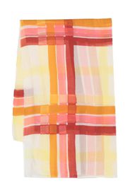 Faliero Sarti check-pattern cotton scarf - Giallo