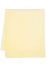 Faliero Sarti frayed linen scarf - Giallo