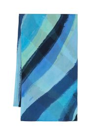 Faliero Sarti graphic print modal scarf - Blu