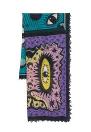 Faliero Sarti graphic-print scarve - Nero