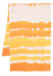 Faliero Sarti tie-dye silk-blend scarf - Giallo