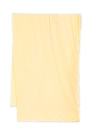 Faliero Sarti frayed-edge modal-blend scarf - Giallo