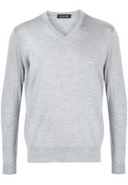 V-neck wool jumper