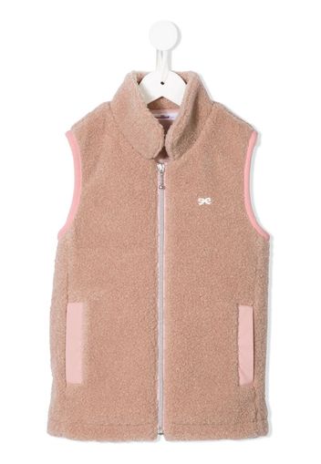 Gilet smanicato con zip