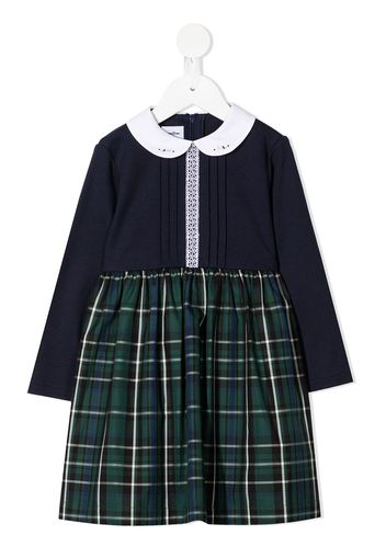 Familiar Abito midi tartan - Blu