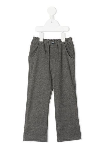 Familiar Pantaloni dritti con vita elasticizzata - Grigio