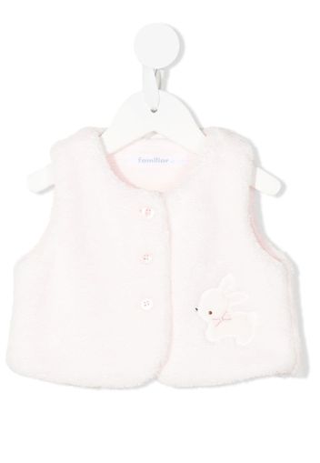 Familiar Gilet con applicazione - Rosa