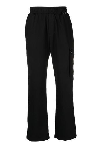 Family First elasticated-waist ring-detail trousers - Nero