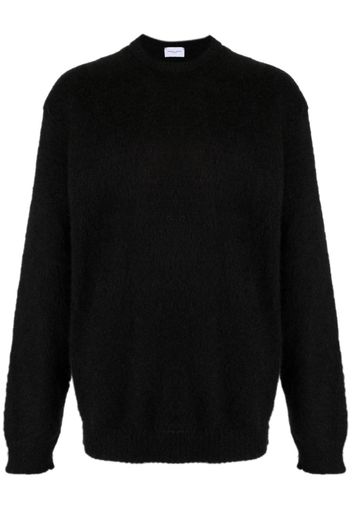 Family First crew-neck drop-shoulder jumper - Nero