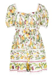 FARM Rio Orchard floral-print mini dress - Bianco