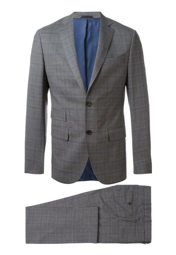woven check suit