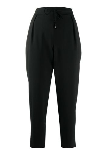 high-waisted crop trousers