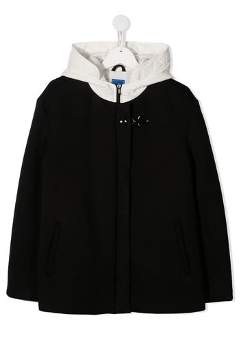 TEEN colour-block hooded jacket