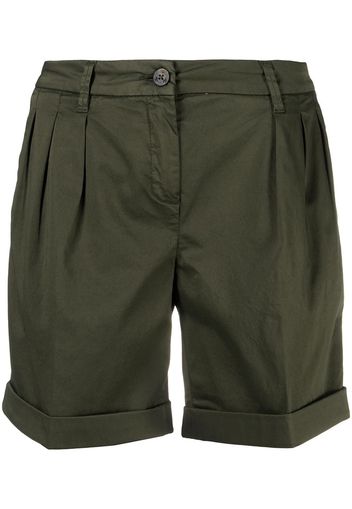 Fay Shorts con pieghe - Verde