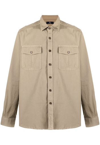 Fay button-down shirt - Toni neutri