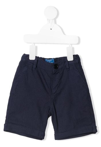 Fay Kids logo-embroidered bermuda shorts - Blu