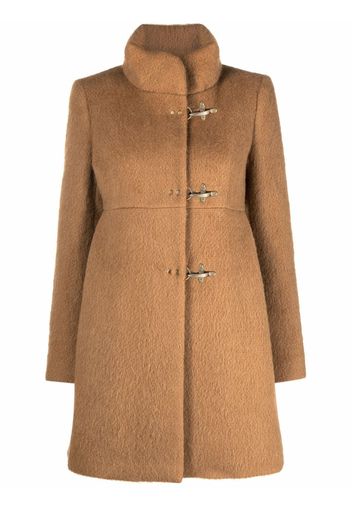 Fay toggle-fastening high-neck short coat - Toni neutri