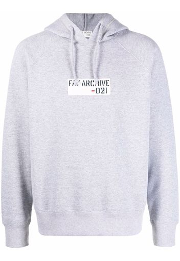 Fay Archive-021 logo hoodie - Grigio