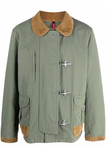 Fay fitted shirt jacket - Verde