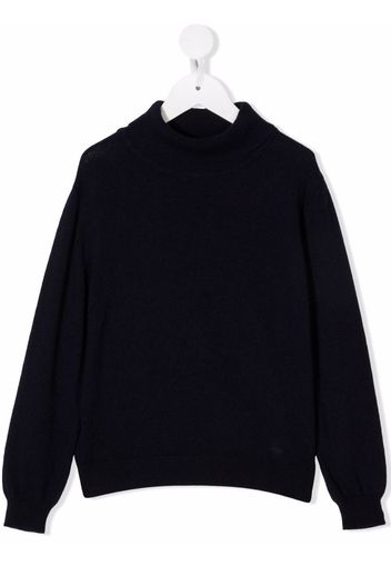 Fay Kids roll neck jumper - Blu