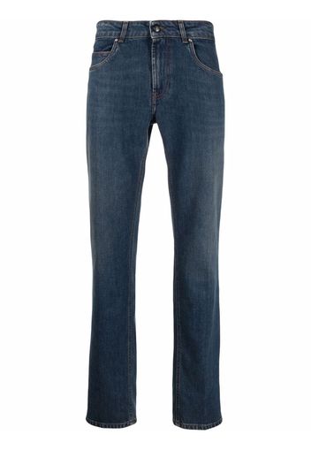 Fay mid-rise straight-leg jeans - Blu