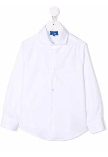 Fay Kids tailored spread collar shirt - Bianco