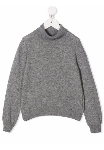 Fay Kids roll neck jumper - Grigio