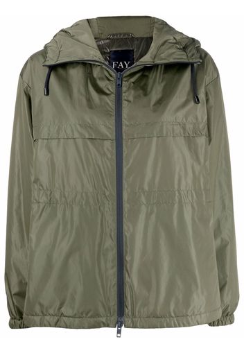 Fay zip-up hooded jacket - Verde