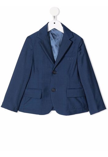 Fay Kids single-breasted wool blazer - Blu