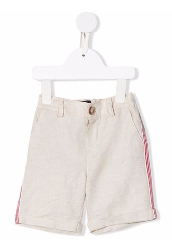 Fay Kids Shorts con banda laterale - Toni neutri